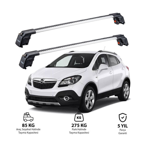 OPEL MOKKA 2013 et modèles ultérieurs TRX2 Thunder Carrier Barres transversales pour galerie de toit 2 barres