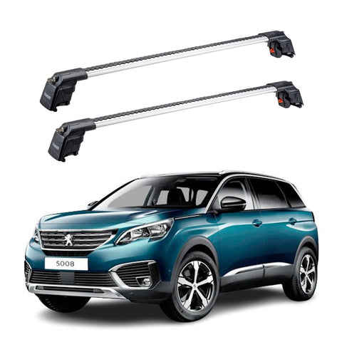 PEUGEOT 5008 2017 et modèles ultérieurs TRX2 Thunder Carrier Barres transversales pour galerie de toit 2 barres