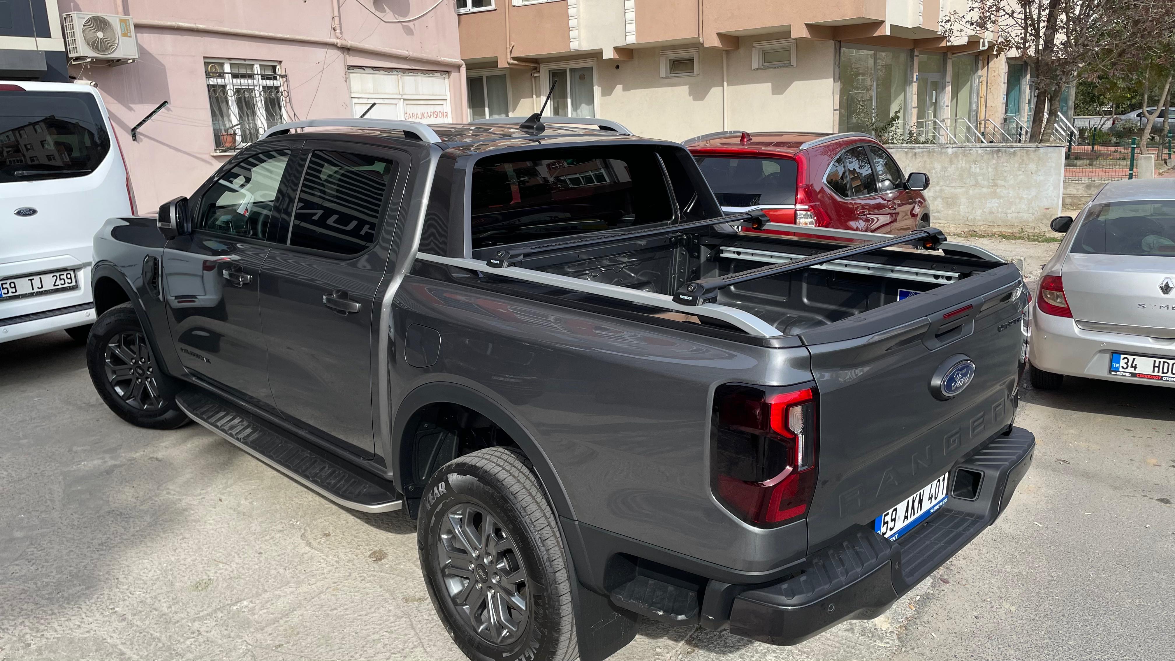 Ford Ranger Wildtrak 2023-2025 TRX1 Model TRX1 Thunder Carrier Barres transversales pour galerie de toit de voiture, 2 barres