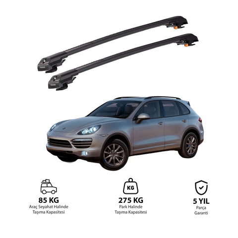 PORSCHE CAYENNE 2011-2018 TRX1 Thunder Carrier Barres transversales pour galerie de toit de voiture, 2 barres