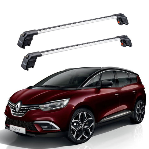 RENAULT GRAND SCENIC 2017 et modèles ultérieurs TRX2 Thunder Carrier Barres transversales pour galerie de toit 2 barres