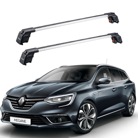 RENAULT MEGANE GRAND TOUR 2016 et modèles ultérieurs TRX2 Thunder Carrier Barres transversales pour galerie de toit 2 barres