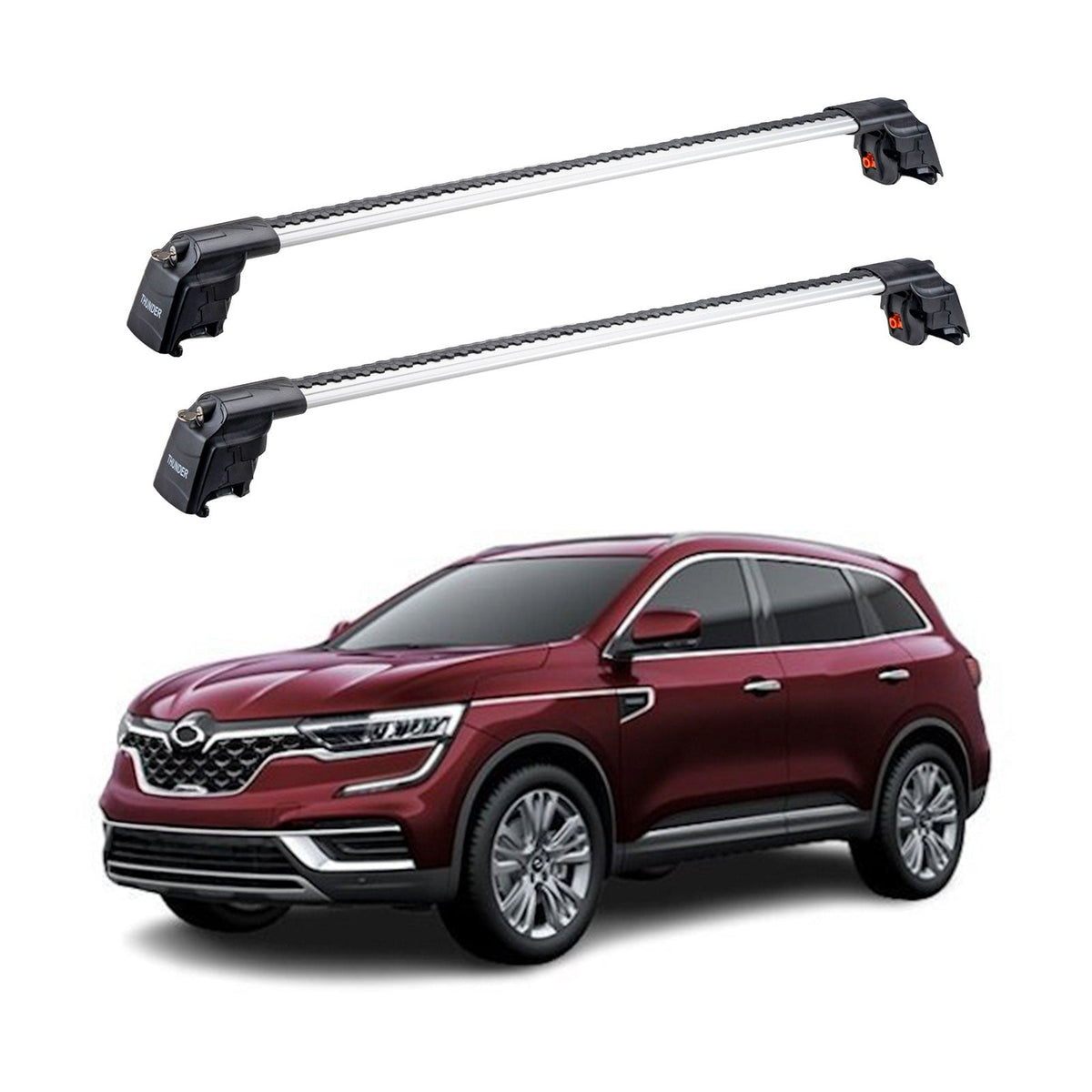RENAULT SAMSUNG QM6 2017 et modèles ultérieurs TRX2 Thunder Carrier Barres transversales pour galerie de toit 2 barres