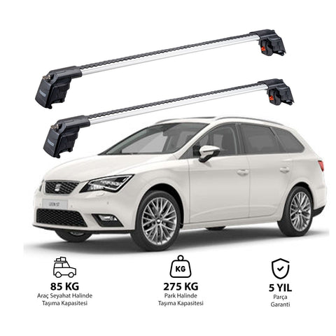 SEAT LEON ST 2013-2020 TRX2 Thunder Carrier Barres transversales pour galerie de toit 2 barres
