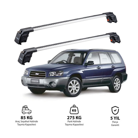 SUBARU FORESTER 1997-2002 TRX2 Thunder Carrier Barres transversales pour galerie de toit 2 barres