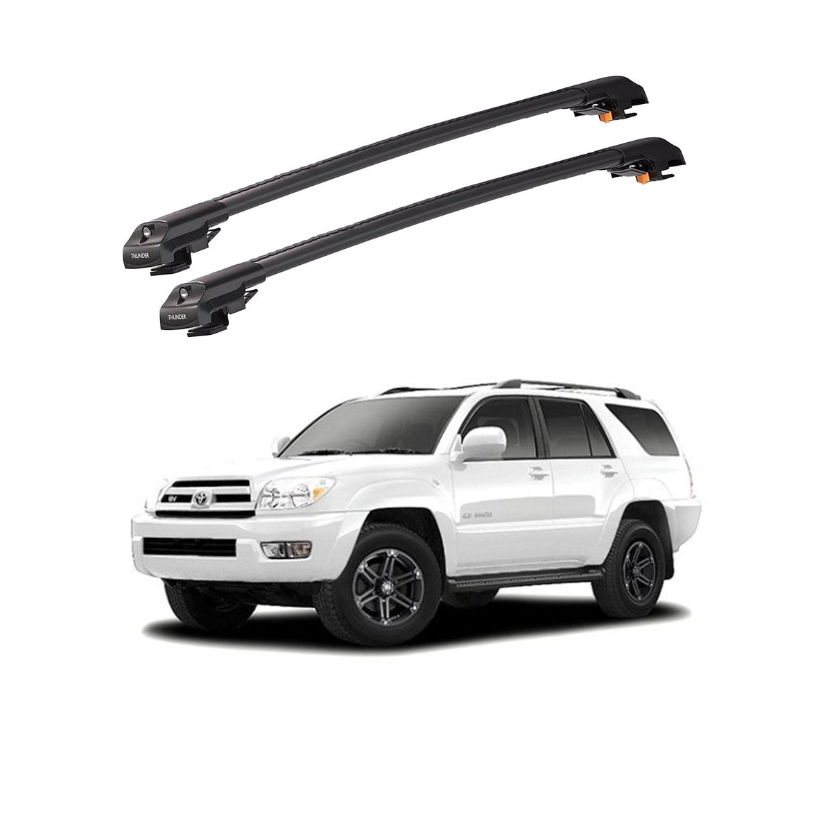 TOYOTA 4Runner 2003-2009 TRX1 Thunder Carrier Barres transversales pour galerie de toit de voiture, 2 barres