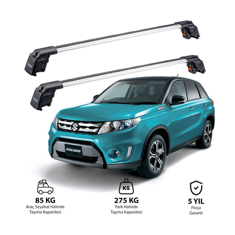 SUZUKI ESCUDO 2015 et modèles ultérieurs TRX2 Thunder Carrier Barres transversales pour galerie de toit 2 barres