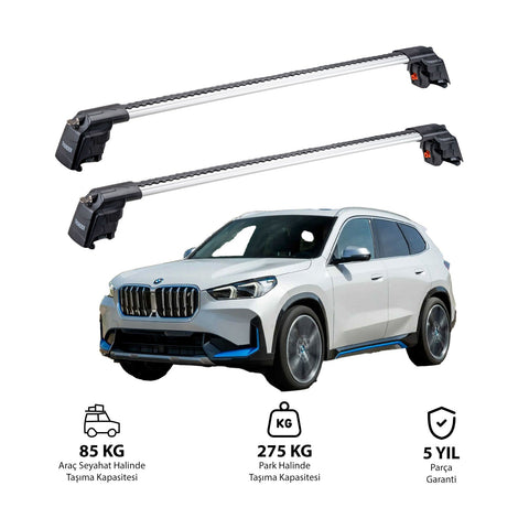 BMW IX1 2022 et modèles ultérieurs TRX2 Thunder Carrier Barres transversales pour galerie de toit 2 barres