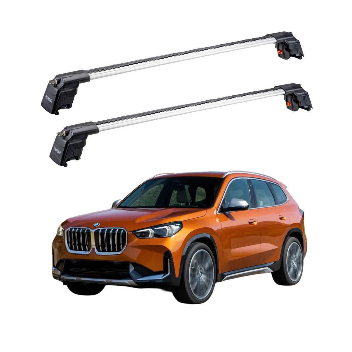 BMW X1 2022  et modèles ultérieurs TRX2 Thunder Carrier Barres transversales pour galerie de toit 2 barres