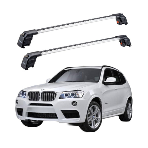 BMW X3 2011-2017 TRX2 Thunder Carrier Barres transversales pour galerie de toit 2 barres